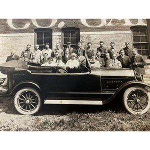 Antique 1914-1917 original photo Jeffery Touring Car Automobile Kenosha WI Rare!
